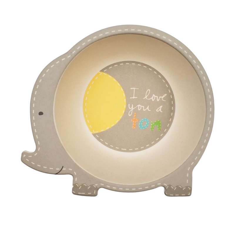 Bamboo Kids Plate Non-Toxic Tableware